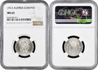 1 corona Austria 1913, NGC MS63, Emperor Franz Joseph I (1848 - 1916) -