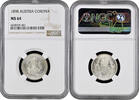 1 corona Austria 1898, NGC MS64, Emperor Franz Joseph I (1848 - 1916) -