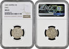 3 kreuzer Austria HALL, NGC MS63, Archduke Sigismund Francis (1663 - 1665) -