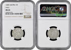 3 kreuzer Austria HALL, NGC MS64, Emperor Leopold I (1657 - 1705) Top Pop -