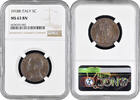 5 centesimi Italy 1918 R, NGC MS63 BN, King Vittorio Emanuele III (1900-1946) -
