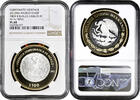 100 pesos Mexico 2012 Mo, NGC PL68, 8 Reales Counterstamp -