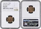 Naples & Sicily 1 tornese 1852, NGC MS64 BN, King Ferdinand II (1830 - 1859) -