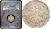 10 soldi Papal States 1868 R, PCGS MS64, Pius IX (1846 - 1878) -