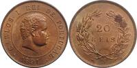 20 reis Portugal 1891 A, BU, King Carlos I (1889 - 1908) -