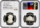 5 leva Bulgaria 1989, NGC PF69 UC, Vasil Aprilov Top Pop 6/0 -