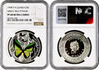 1 dollar Niue 2012, NGC PF68 UC, Butterflies - Goliath Birdwing -