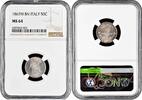 50 centesimi Italy BN, NGC MS64, Vittorio Emanuele II (1861 - 1878) -