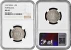 India - Portuguese 1/2 rupia 1947, NGC MS63, Portuguese Administration - 1961 -