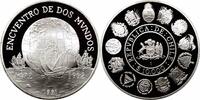 10000 pesos Chile 1991, PROOF, 500th Anniversary - Discovery of America silver -
