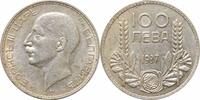 100 leva Bulgaria 1937, AU, Tsar Boris III (1918 - 1943) silver coin -