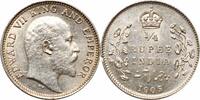 1/4 rupee India - British 1905, UNC, King Edward VII (1902 - 1910) -