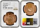 100 francs Congo Republic 1992, NGC UNC Det., Congo Peafowl /Copper/ -