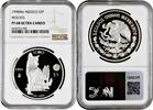 5 pesos Mexico Mo, NGC PF68 UC, World Wildlife Fund - Wolf -