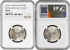 1 krone Greenland 1964 CS, NGC MS64, Royal Greenland Company -