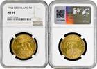 5 kroner Greenland 1944, NGC MS64, Danish colony (1926 - 1964) -