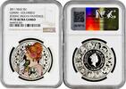 1 dollar Niue 2011, NGC PF70 UC, Zodiac Mucha Paintings - Gemini Top Pop 7/0 -