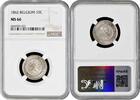 10 centimes Belgium 1862, NGC MS66, King Leopold I (1832 - 1865) -