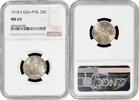 20 centavos Philippines 1918 S, NGC MS65, U.S. Administr. (1903-1945) Pop 7/1 -