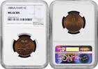 1 centime Haiti 1886 A, NGC MS66 BN, Republic of Haiti (1863-1985) Top Pop 3/0 -