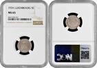 5 centimes Luxembourg 1924, NGC MS65, Grand Duchess Charlotte (1918 - 1964) -