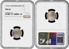 5 centimes Luxembourg 1924, NGC MS64, Grand Duchess Charlotte (1918 - 1964) -