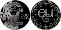 500 leva Bulgaria 1993, PROOF, St. Theodor Stratilatsilver coin -