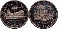 1/2 dollar Anguilla 1970, PROOF, British Overseas Territories (1968 - 1970) -