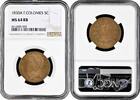 5 centimes French Colonies 1830 A, NGC MS64 RB, King Charles X (1824 - 1830) -