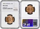 10 reis Portugal 1892, NGC MS65 RD, King Carlos I (1889 - 1908) Top Pop 3/0 -