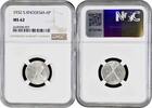 6 pence Southern Rhodesia 1932, NGC MS62, British colony (1932 - 1955) Silver -
