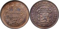 5 centimes Luxembourg 1870, UNC, Duke William III (1849 - 1890) -