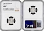50 centimes Belgium Flemish, NGC MS62, King Leopold II (1865 - 1909) -