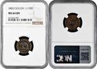 1/192 rixdollar Ceylon 1802, NGC MS64 BN, King George III (1802-1820) Top Pop -