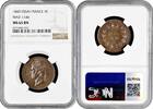 5 centimes France 1840, NGC MS65 BN ESSAI, Louis Philippe I (1830 - 1848) Top -