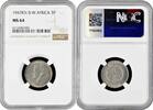 3 pence British West Africa 1947 KN, NGC MS64, British colony Top Pop 1/0 -