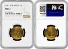 1 shilling British West Africa 1947, NGC MS64, George VI (1937 - 1952) Pop 2/1 -