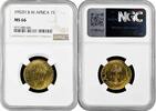 1 shilling British West Africa 1952 H, NGC MS66, British colony Top Pop 2/0 -