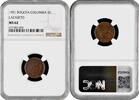 5 centavos Colombia 1901, NGC MS62, Leprosarium Coinage (1901 - 1928) -