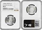 1 peso Mexico 1998, NGC MS67, Olmec - Senor De Las Limas silver coin -