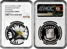 1000 francs Equatorial Guinea 2015, NGC PF70 UC, Swordtale Butterfly 3D -