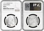 3 mark Wurttemberg 1911 F, NGC MS63, King William II (1891 - 1918) silver coin -