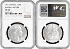 1 thaler Bavaria 1871, NGC MS62, Germany Victory in Franco-Prussian War -
