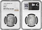 3 mark Saxony 1909 E, NGC MS63, King Friedrich August III (1904 - 1918) -