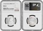 2 shillings British West Africa  1916 H, NGC MS61, King George V (1910 - 1936)