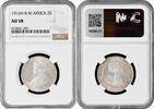 2 shillings British West Africa 1918 H, NGC AU58, King George V (1910 - 1936) -