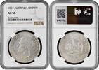 1 crown 1937 Australia  1937, NGC AU58, King George VI (1937 - 1952) silver coin