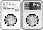 2 kroner Norway 1907, NGC MS64, Watch on the border silver coin -