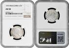 1 lev Bulgaria 1910, NGC AU58, Tsar Ferdinand I (1908 - 1918) silver coin -