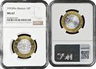 10 pesos Mexico Mo, NGC MS67, United Mexican States (1992 - 2023) Top Pop -